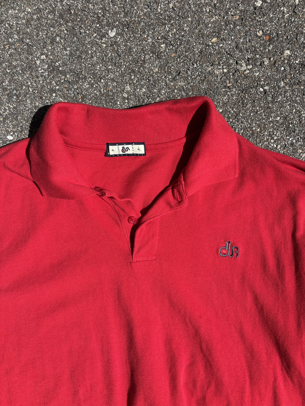 vintage Red short sleeve polo shirt